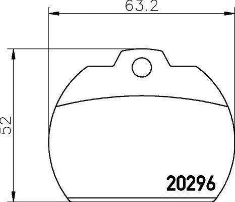 Комплект тормозных колодок, диско 2029602 TEXTAR