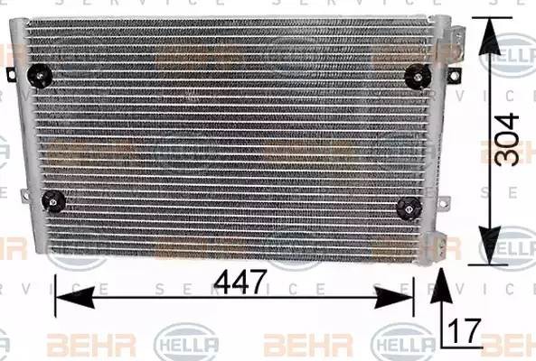 Конденсатор, кондиционер 8FC351036271 HELLA