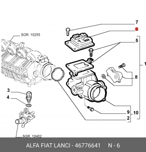 Блок управления, управление двигателем 46776641 ALFA FIAT LANCIA