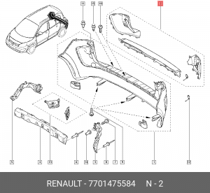 Деталь 7701475584 RENAULT