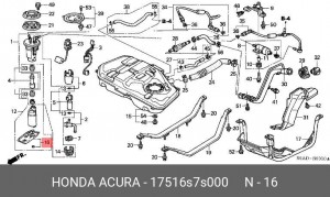 Деталь 17516S7S000 HONDA
