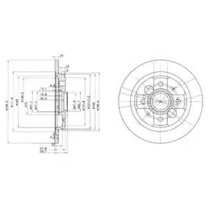 Тормозной диск BG2667 DELPHI