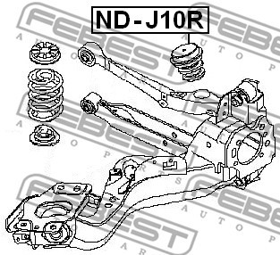 Отбойник амортизатора подвески ND-J10R FEBEST