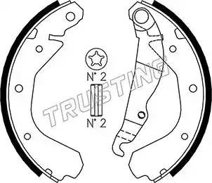 Комплект тормозных колодок 073.164 TRUSTING