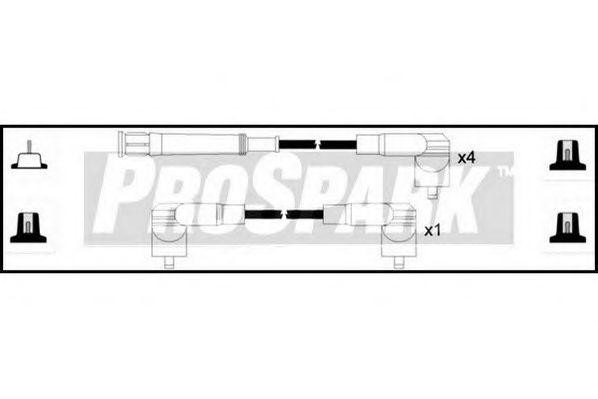 Ккомплект проводов зажигания OES221 STANDARD