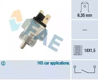 Выключатель, фара заднего хода 40310 FAE