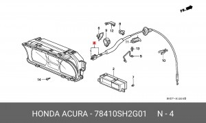 Тросик спидометра 78410SH2G01 HONDA