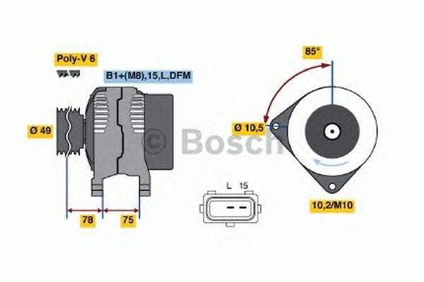Генератор 0 986 041 810 BOSCH
