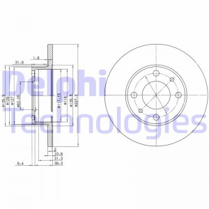 Тормозной диск BG2147 DELPHI