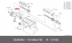 Ремень приводной 13160KA150 SUBARU