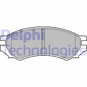Комплект тормозных колодок, диско LP670 DELPHI