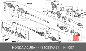 Деталь 44310S3VA51 HONDA