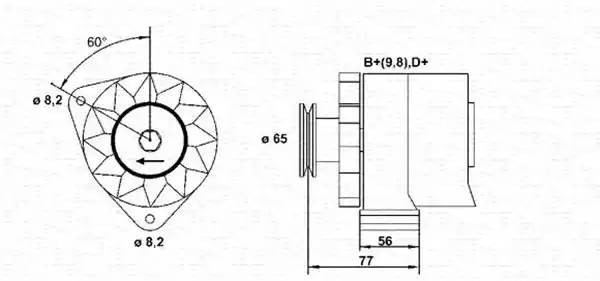 Генератор 943356668010 MAGNETI MARELLI