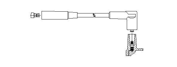 Провод зажигания 6A4052 BREMI