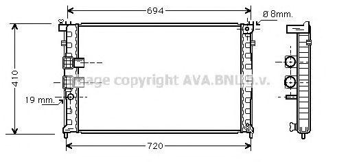 Радиатор, охлаждение двигател PE2231 AVA