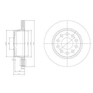 Тормозной диск BG3031 DELPHI
