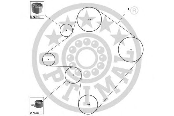 Комплект ремня ГРМ SK-1228 OPTIMAL