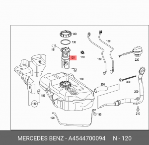 Элемент системы питания A 454 470 00 94 SMART