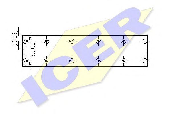 Комплект тормозных башмаков, барабанные тормоза 21306600 ICER