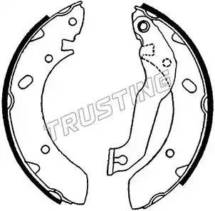 Комплект тормозных колодок 046.201 TRUSTING