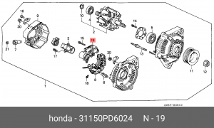 Датчик, уровень охлаждающей жидкости 31150PD6024 HONDA