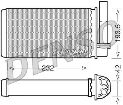 Теплообменник, отопление салона DRR21003 DENSO