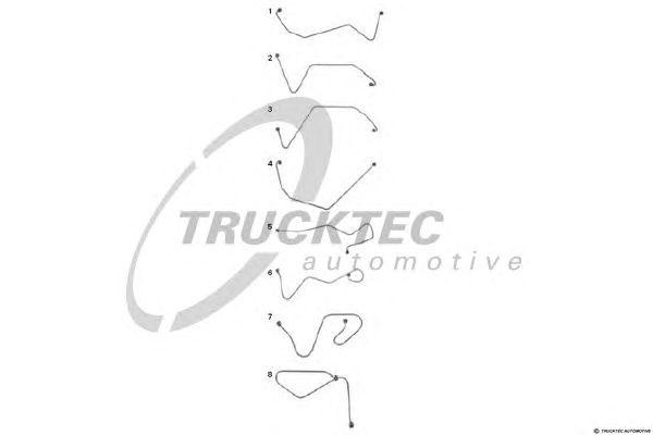 Трубка топливная (комплект) 0113108 TRUCKTEC