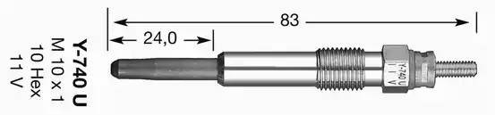 Свеча накаливания 4818 NGK NTK