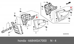 Деталь 66844SA7000 HONDA