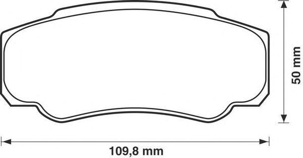 Комплект тормозных колодок, диско 573115X BENDIX JURID