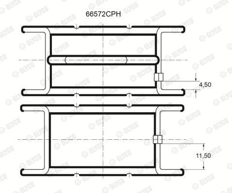 Подшипник 66572CPH GLYCO