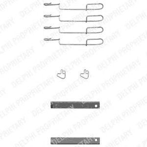 Комплектующие, колодки дискового тормоза LX0347 DELPHI