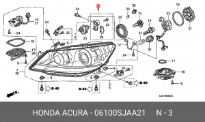 Деталь 06100SJAA21 HONDA