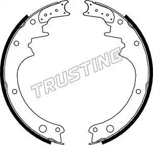 Комплект тормозных колодок 067.165 TRUSTING