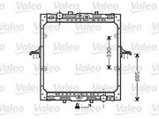Радиатор, охлаждение двигател 732554 VALEO PHC