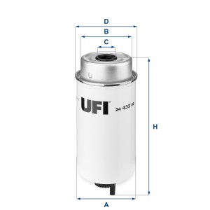 Топливный фильтр 24 432 00 UFI