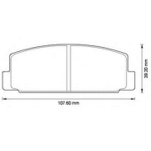 Комплект тормозных колодок, диско 572490B BENDIX JURID