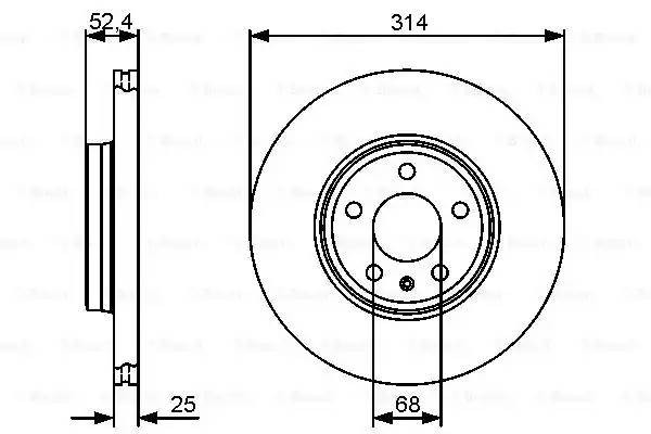 Диск тормозной 0 986 479 467 BOSCH