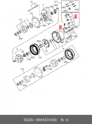Регулятор генератора 8-94167-410-0 ISUZU