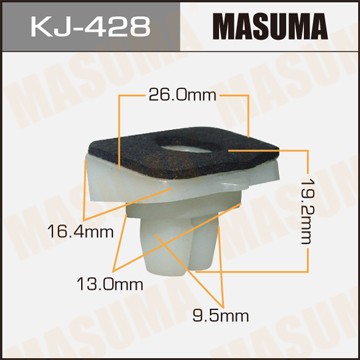 Клипса крепежная KJ428 MASUMA