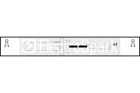 Ккомплект проводов зажигания OEK673 STANDARD