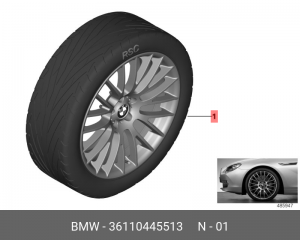 Колеса (комплект) 36 11 0 445 513 BMW