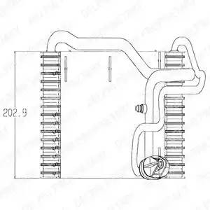Испаритель, кондиционер TSP0525018 DELPHI