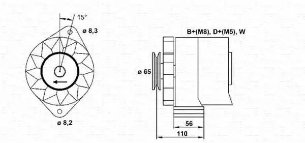 Генератор 943356682010 MAGNETI MARELLI