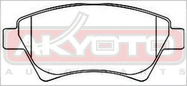Колодки тормозные дисковые AKD-0350 AKYOTO