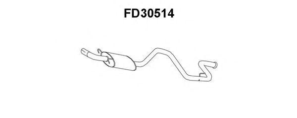 Глушитель выхлопных газов конечный FD30514 VENEPORTE
