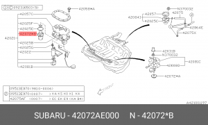 Топливный фильтр 42072AE000 SUBARU