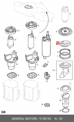 Соединитель проводов 9128194 GENERAL MOTORS