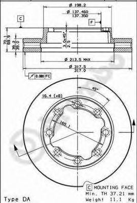 Тормозной диск 09.7699.10 BREMBO