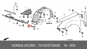 Деталь 74102STXA00 HONDA
